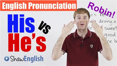 English Pronunciation His Hes Youtube