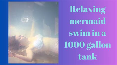 Real Life Mermaid Swimming In A 1000 Gallon Fish Tank Aquarium Youtube