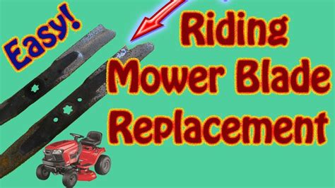 How To Replace Riding Mower Blades Without Removing The Mowing Deck