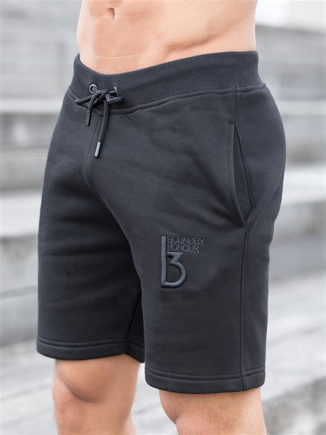 Mens Fleece Sweat Shorts Elasticated Waist Gym Running Jogging Half