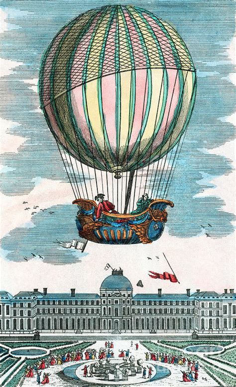 First Hydrogen Balloon Flight 1783 Photograph By Science Source Pixels