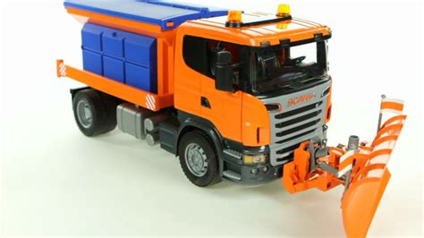 Scania R Series Snow Plow Truck Bruder 03585 Muffin Songs Toy