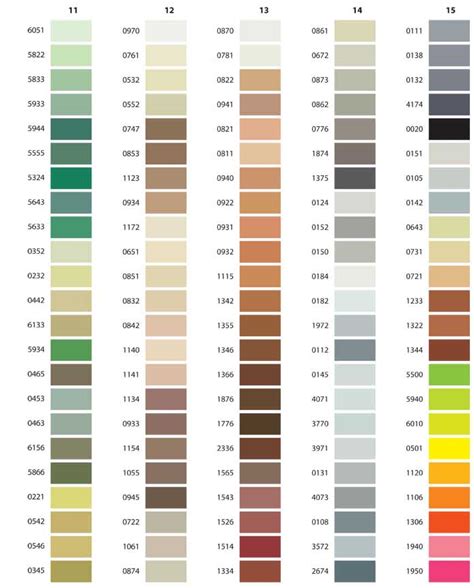 Printable Isacord Thread Color Chart