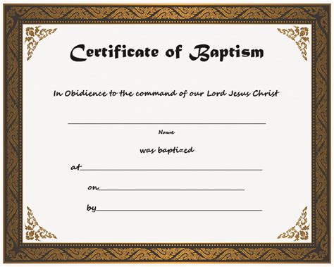Free printable baptism certificates description. 18 Blank Baptism Certificates | KittyBabyLove.com