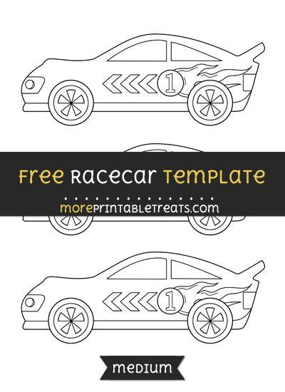 Free Racecar Template Medium Templates Printable Free Free