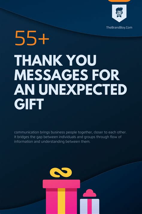Best Thank You Messages For An Unexpected Gift Thebrandboy