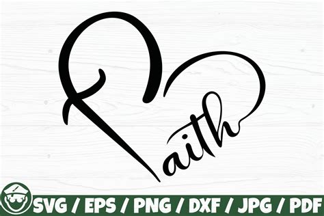 Faith Heart Faith Logo Illustration Par Captainboard · Creative Fabrica