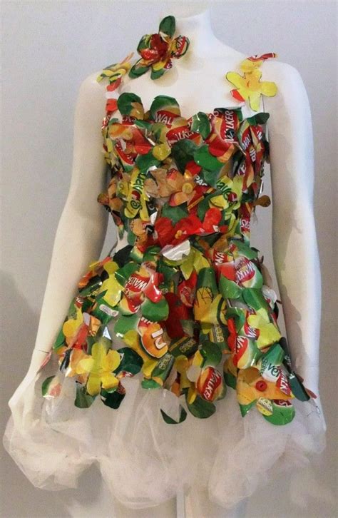 chichester copywriter chip bag dress repurposed fashion trashion refashion upcycled