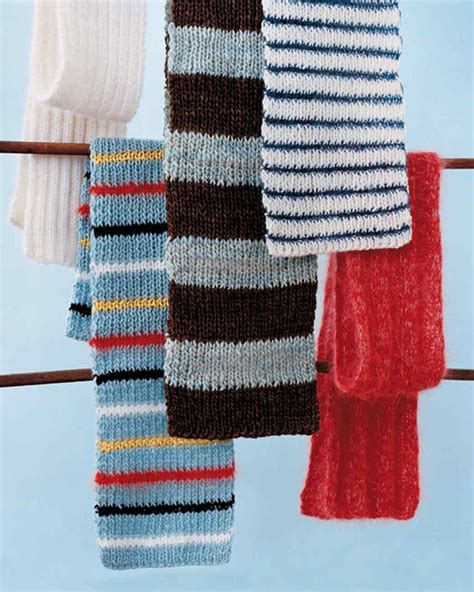 10 Striped Scarf Knitting Pattern The Funky Stitch