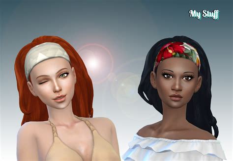 Sims 4 Hair With Bandana