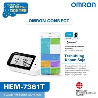 Omron HEM-7361T Blood Pressure Monitor | Shopee Indonesia