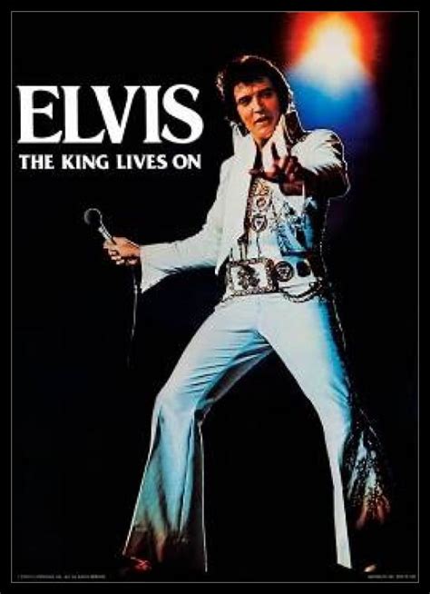 Elvis Presley The King Lives On Laminated And Framed Poster 24 X 36