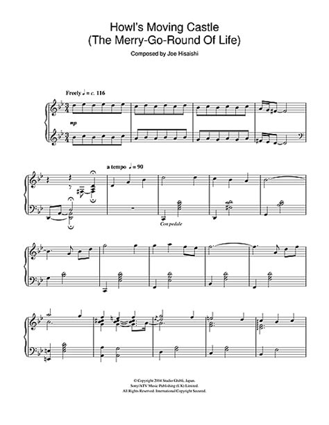 Ocarina Tabs Howl's Moving Castle : Howl's moving castle tab by sungha