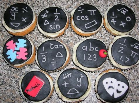 Maths Cupcakes Science Themed Food Teacher Cupcakes Math