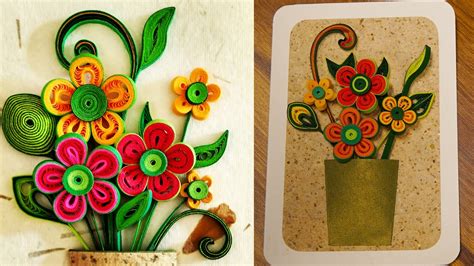 Making your cards for your friends and family can be an enjoyable hobby. How To Make A 3D Flower Greeting Card | Quilling Artwork ...