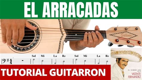 El Arracadas Guitarrón Vicente Fernandez Tutorial Youtube