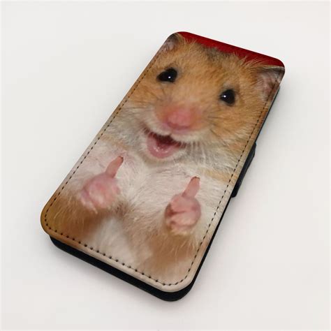 Funny Hamster Thumbs Up Cute Flip Phone Case Cover Premium Etsy
