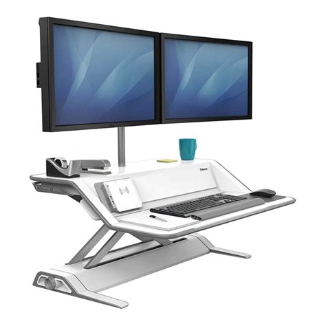 Buy The Fellowes Lotus Dx Sit Stand Workstation White 8082201