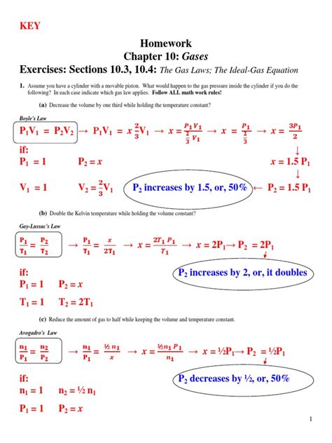 Some of the worksheets displayed are ideal gas law name chem work 14 4, ideal gas law practice work 2, work 7, ideal gas law work pv nrt, ideal gas law practice work, work 8, ideal gas law problems, gas laws work. Exercises: Sections 10.3, 10.4: The Gas Laws; The Ideal ...