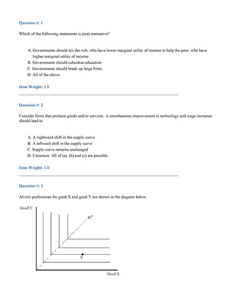 Managerial Economics Past Final Exam Questions And Answers Question
