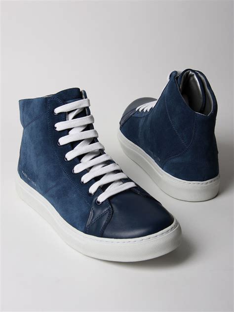 Marc Jacobs Mens High Sneaker Trainers In Blue For Men Lyst