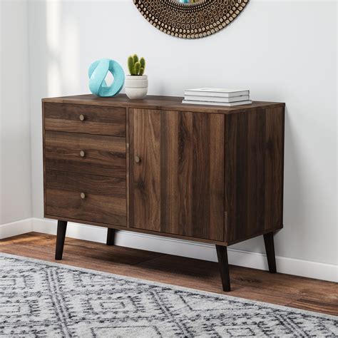 Made of strong wood legs and covered molecule board with chrome equipment. The Best Mid-Century Modern Scandinavian Style Buffets