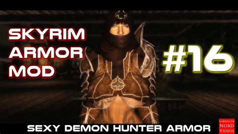 Skyrim Sexy Demon Hunter para CBBE BodySlide Número 16 Review YouTube