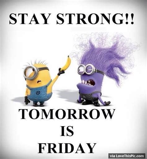 Stay Strong Tomorrow Is Friday Pictures Photos And Images For