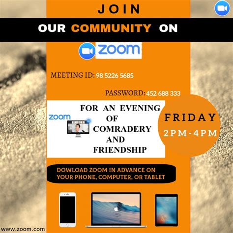 Zoom Meetings Poster Template Postermywall