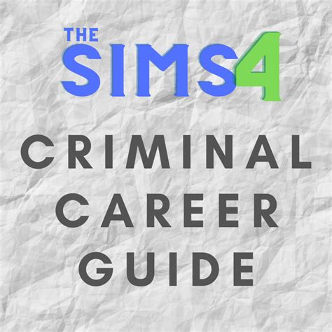 The Sims 4 Walkthrough Criminal Career Guide Levelskip