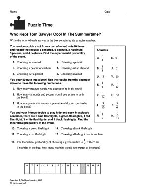 A b c d e f g h i j k l m n o p complete each exercise. Who Kept Tom Sawyer Cool In The Summer - Fill Online ...