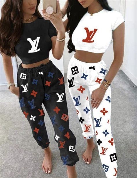 Lv Jogger Two Piece Set Fashion Clothes For Women Outfits