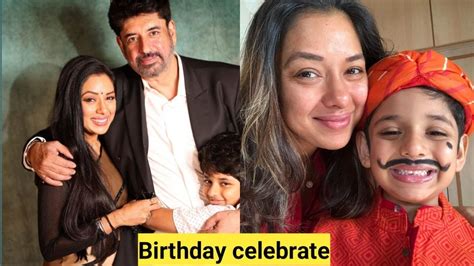 Rupali Ganguly Celebrate Her Son Rudransh Birthday With Husband Ashwin Verma Rupali Ganguly