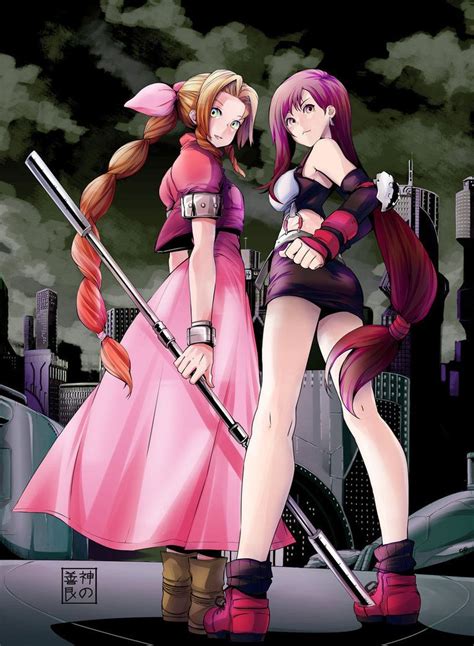 Aerith And Tifa By Eudetenis Final Fantasy 7 Pinterest Final