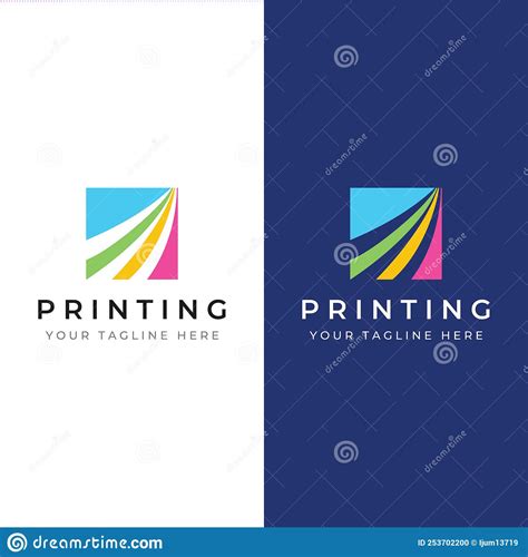Abstract Colorful Logo Digital Printing Printing Services Media