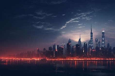 Premium Ai Image Nightscape Photography With Stunning Cityscapes