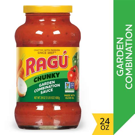 Ragu Chunky Garden Combination Pasta Sauce With Diced Tomatoes Onions