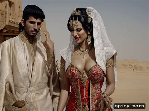Image Of Smiling Arab Milf Bride Licking And Sucking Husband S Penis