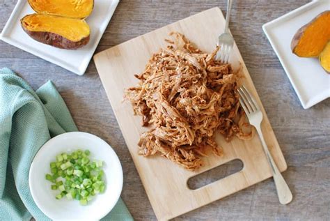 Crock Pot Pulled Pork Serve Over Sweet Potatoes Snacking In Sneakers