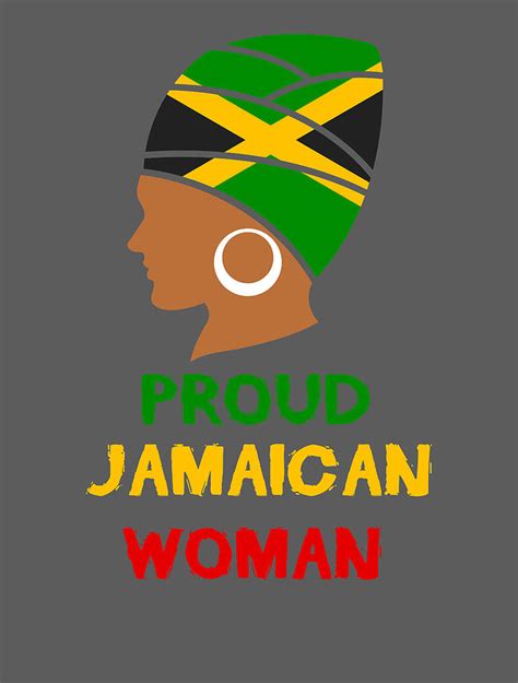 proud jamaican woman jamaica flag for girls women jamaican reggae soccer digital art by