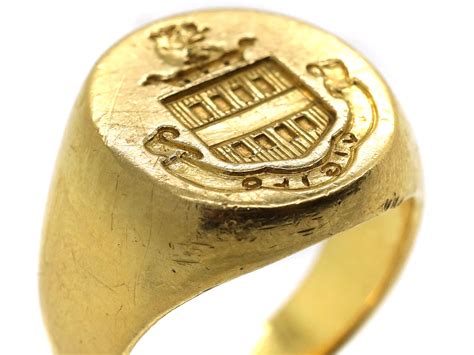 18ct Gold Signet Ring By Tiffany The Antique Jewellery Company