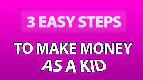 We did not find results for: 3 EASY STEPS TO MAKE MONEY AS A KID/TEEN! - YouTube