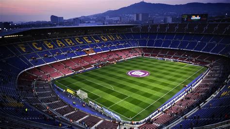 Barcelona Soccer Clubs Fc Barcelona Stadium Camp Nou