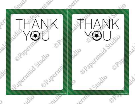 PRINTABLE Soccer Coach Thank You Card Gift Card Holder Etsy