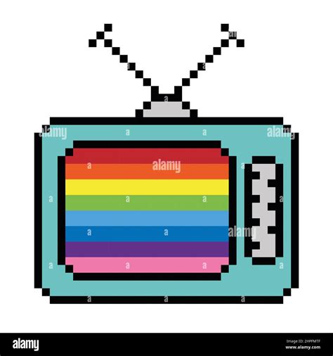 Television Pixel Art Illustration Stock Photo Alamy