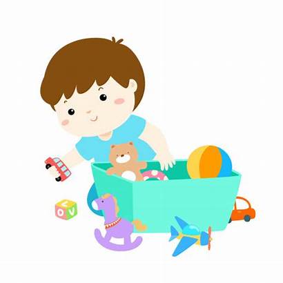 Toys Clipart Tidy Clean Clip Cleaning Boy
