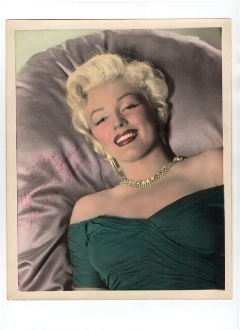 Orig 1953 Marilyn Monroe Color Tinted Dbw Glamour Portrait