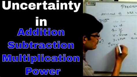Uncertainty In Addition Subtraction Multiplication And Power Physics