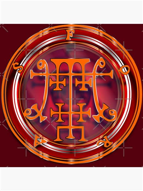 Telescopic Barrel Goetia Coin Sigil Seal Of Foras Poster For Sale By