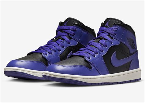 air jordan 1 mid surfaces in purple and black sneakers cartel